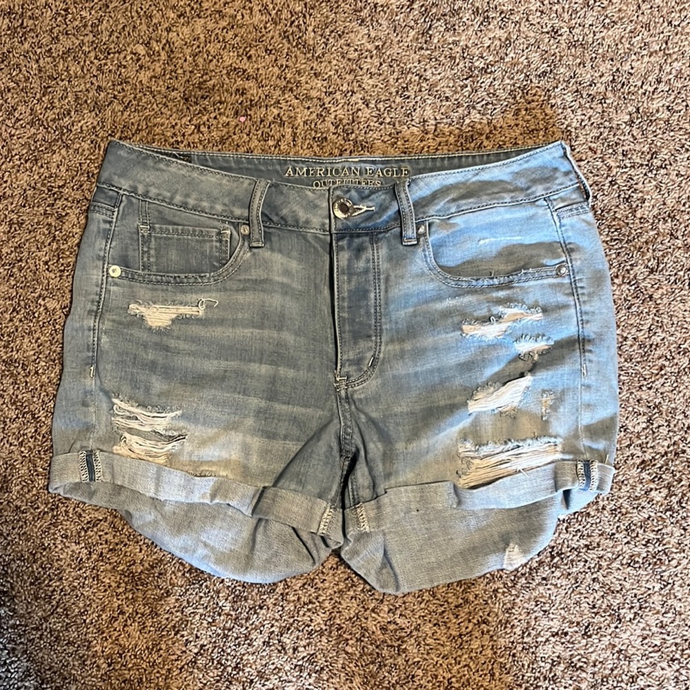 American Eagle Stretch Tomgirl Jean Shorts